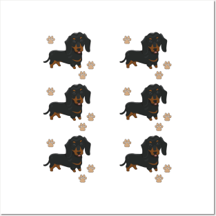 Dachshund dog breed cute pattern Posters and Art